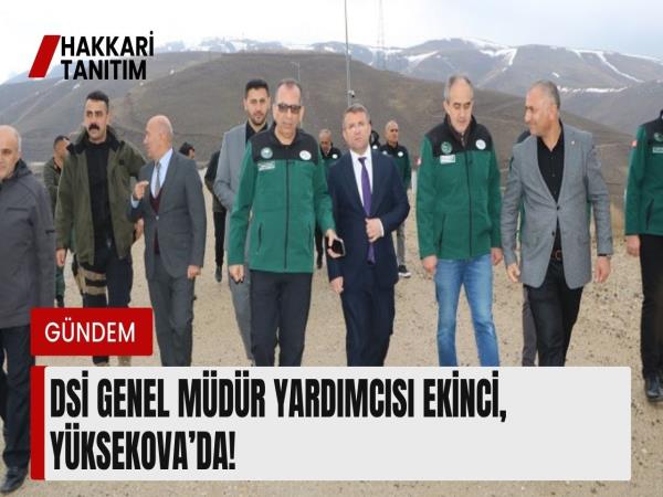 DSİ Genel Müdür Yardımcısı Ekinci, Yüksekova’da!